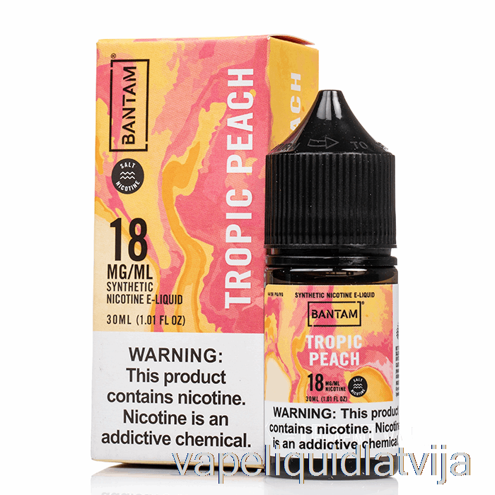 Tropiskais Persiks - Bantam Sāls - 30ml 18mg Vape šķidrums